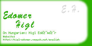 edomer higl business card